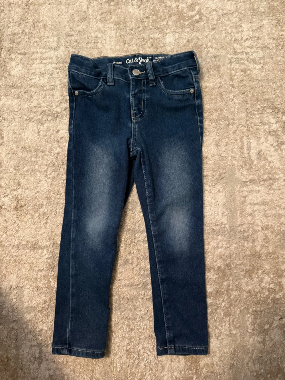 Cat & Jack Dark Blue Kids Skinny Jeggings size 3T